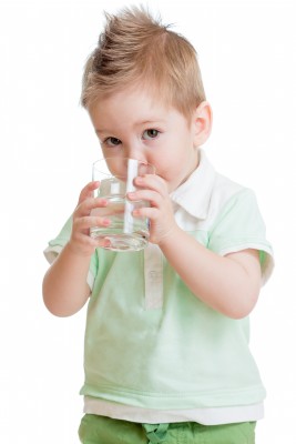 Boy Drinking Water