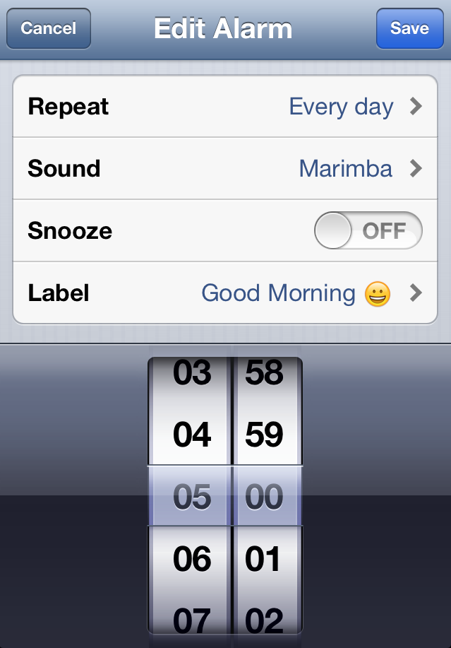 iPhone Alarm iPhone Alarm